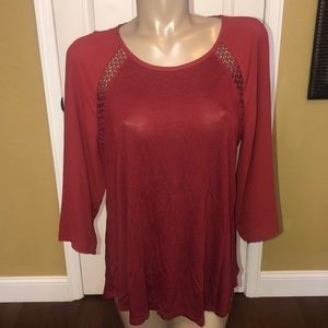 NWT Loft 3/4 Sleeve Top, L